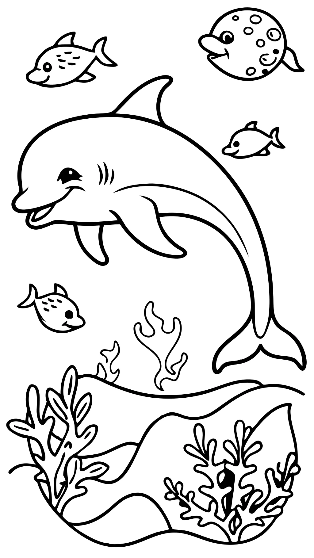 coloring pages of dolphins